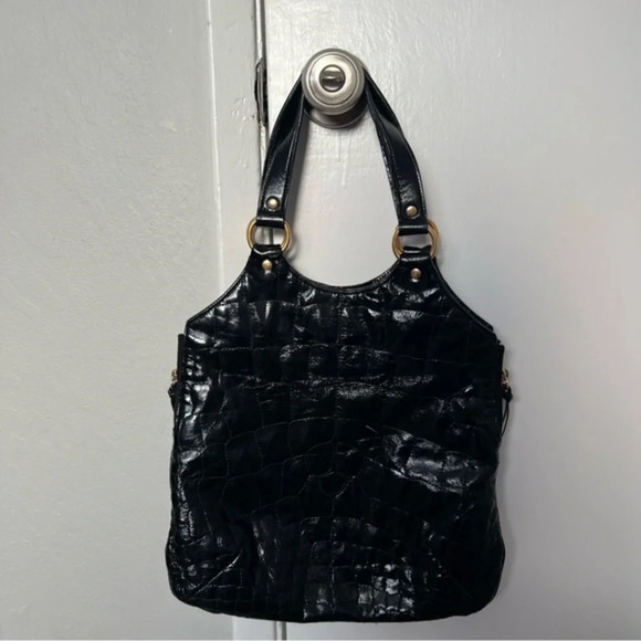 Yves Saint Laurent croc embossed tote bag - Picture 5 of 15